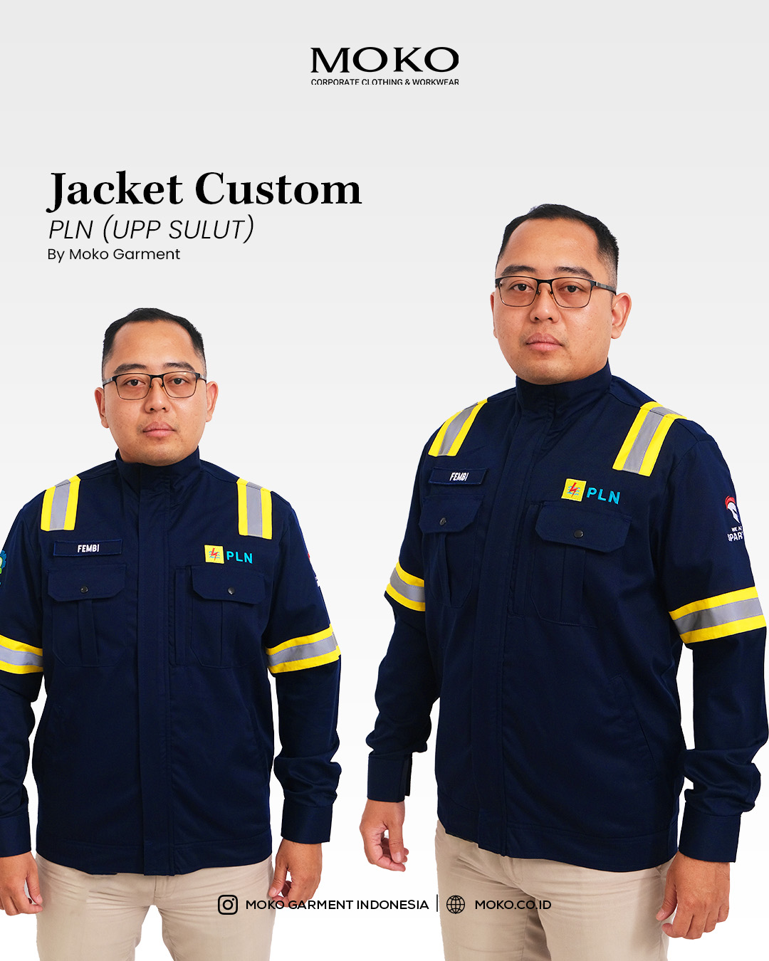 Jaket Safety PT PLN UPP Sulawesi Utara